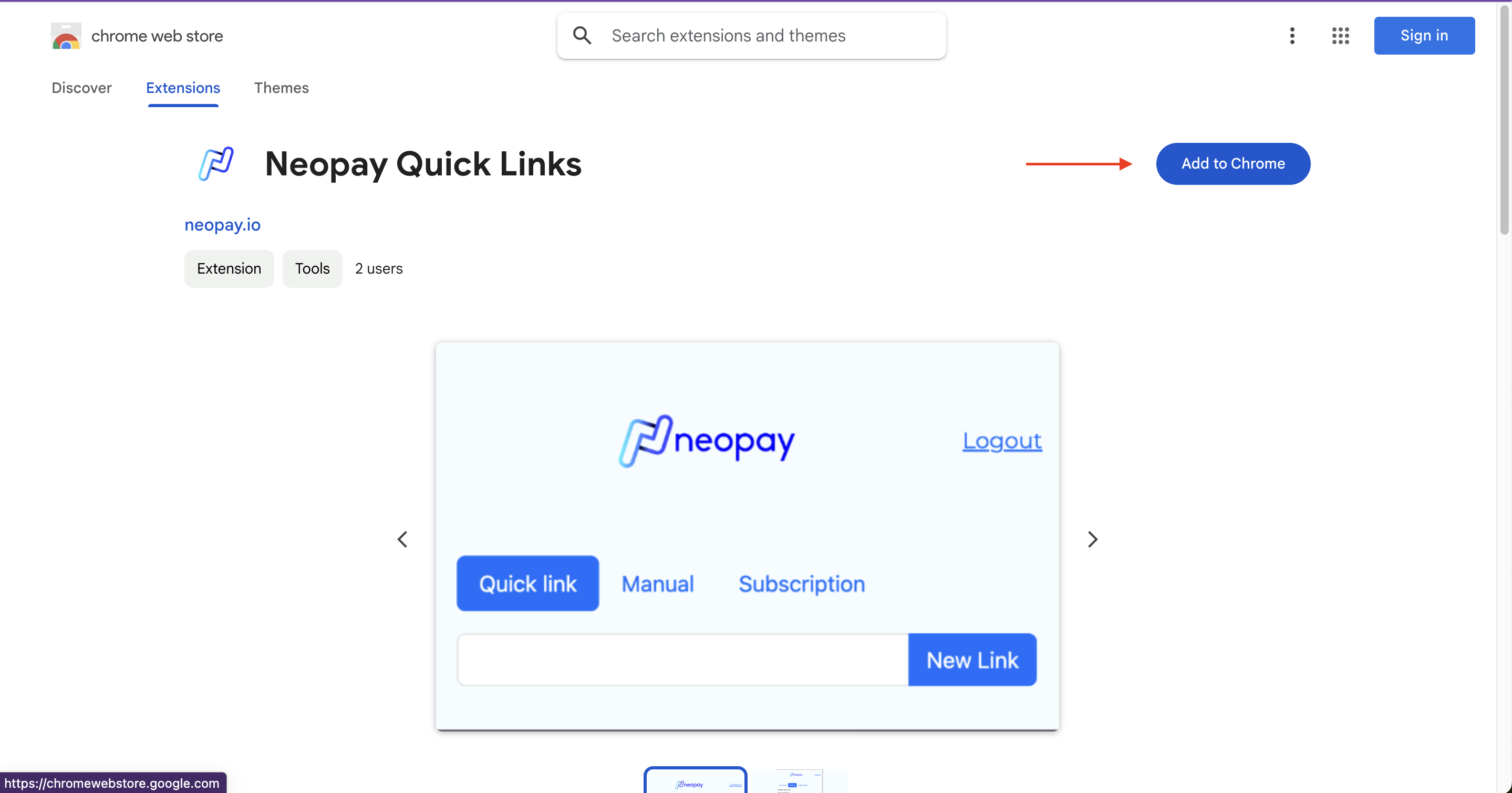 Neopay Machine Chrome Extension | Neopay